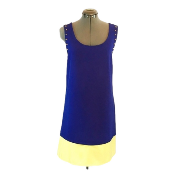 𝅺perch by Blu Pepper 💕Color Block Shift Dress💕 - Picture 1 of 4